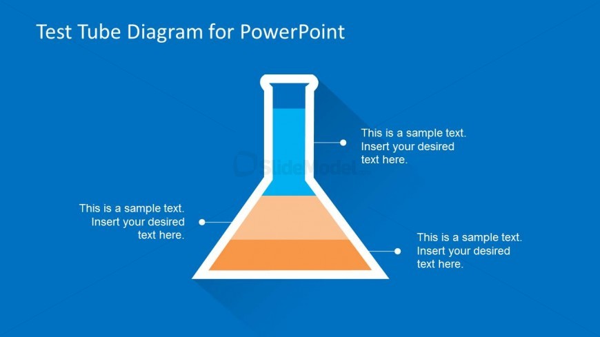 Multi-Level Test Tube Diagram for PowerPoint