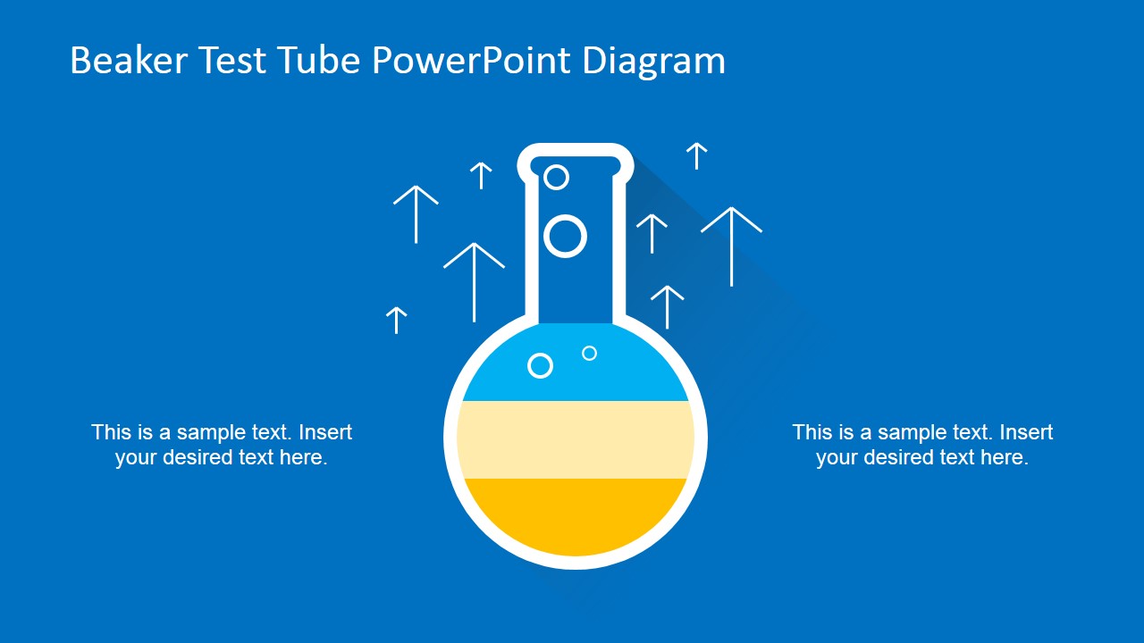 Beaker Test Tube PowerPoint Diagram SlideModel