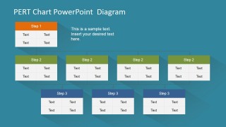 PERT Chart Diagram in PowerPoint