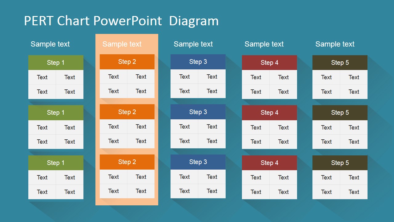 text comparison tool PowerPoint  PERT Diagram SlideModel Chart