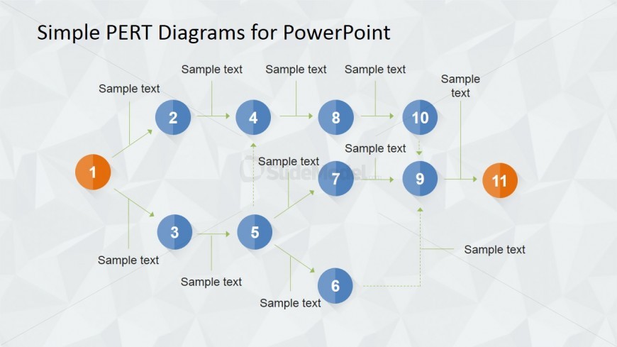 PERT Diagrams Statistical Tool For Project Management Presentations