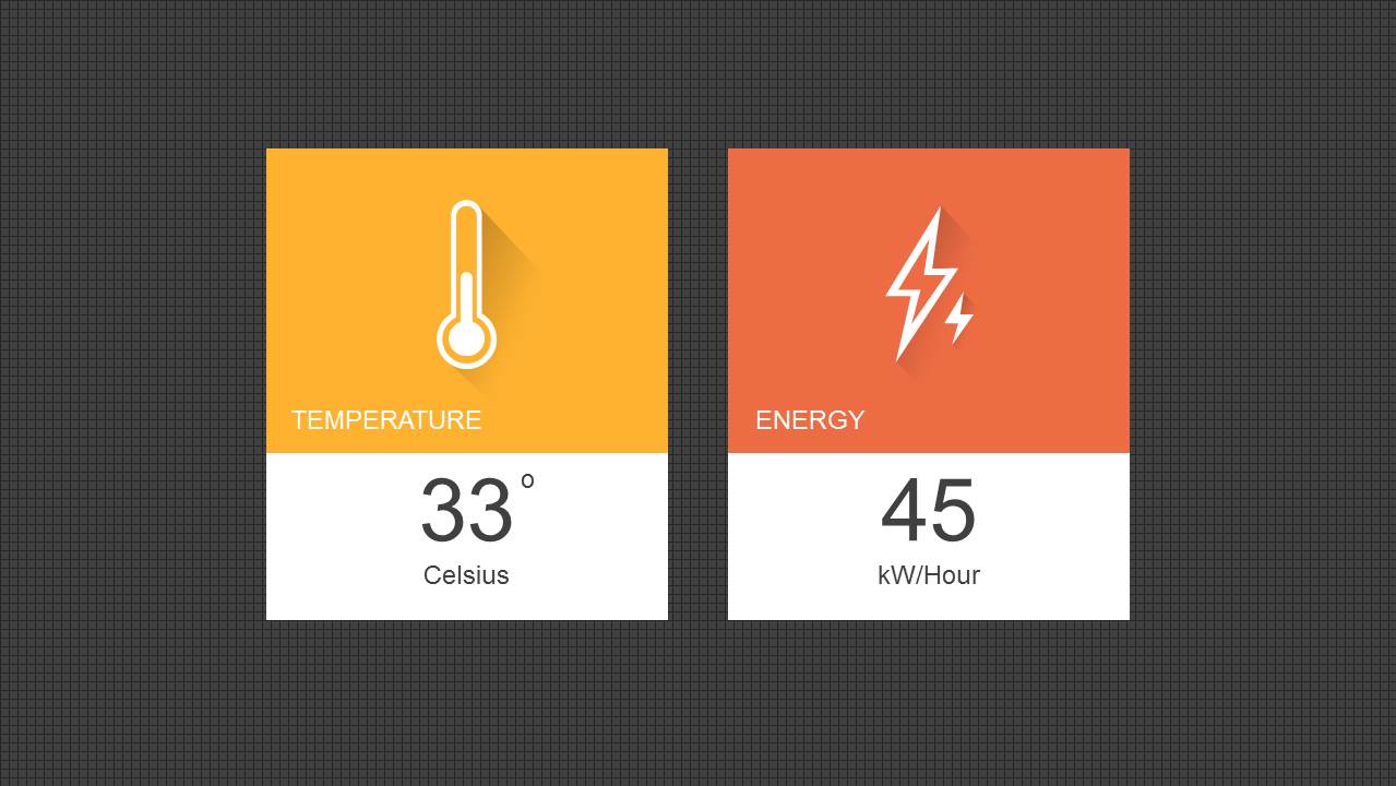 Simple Dashboard Example Slide Design for PowerPoint