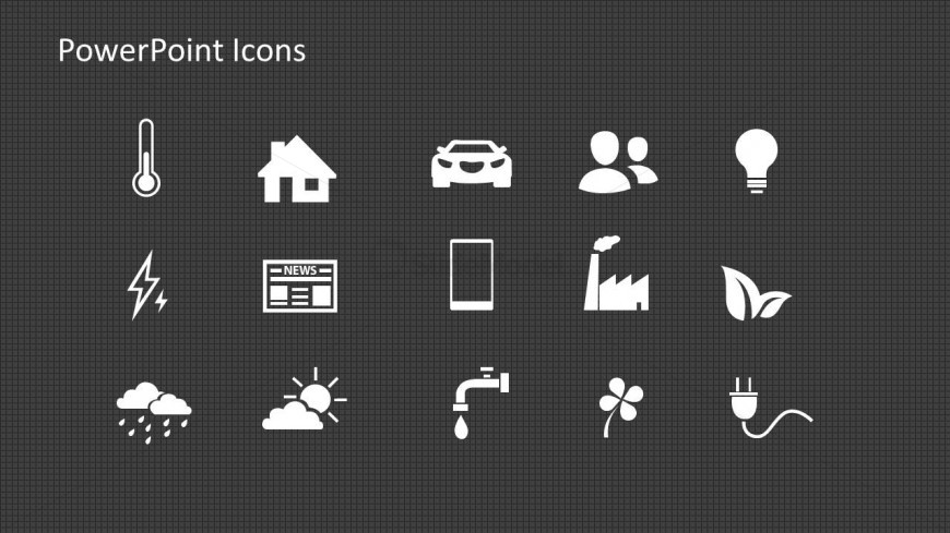 Energy PowerPoint Icons for Presentations