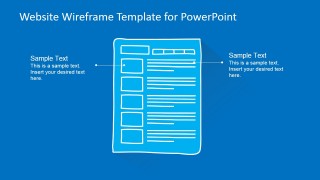 PowerPoint Product List Webpage Mockup 