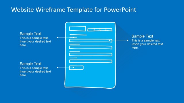 Form Website Wireframe Portrait Template