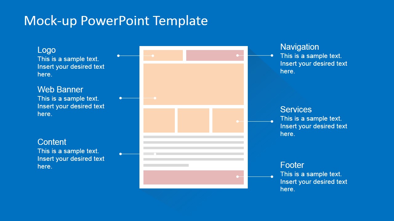 Generic Ecommerce Landing Page PowerPoint Mock Up - SlideModel