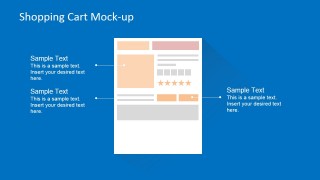 Flat Shopping Cart Blueprint for Ecommerce Site 