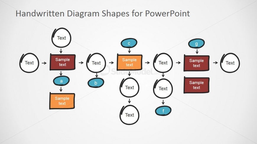 Flat Bold PowerPoint Elements and Connector for PowerPoint