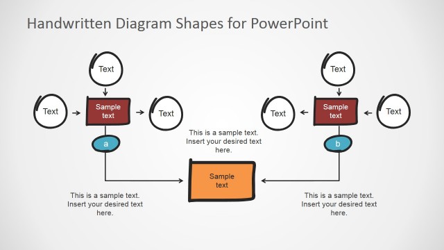 Handwritten Workflow PowerPoint Diagram