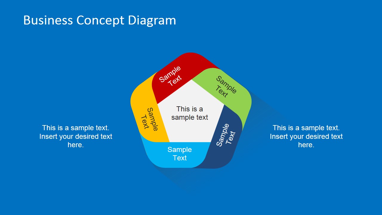 Flat Business Concept Diagram for PowerPoint - SlideModel