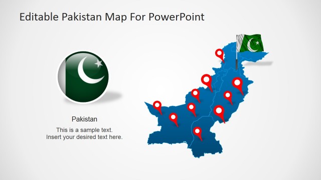 Pakistan PowerPoint Map
