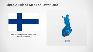 Finland Flag Design for PowerPoint & Helsinki City