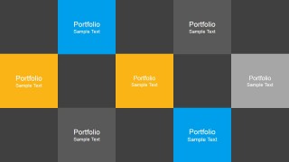 Flat Business Portfolio Slide Design