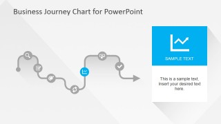 Flat Business Journey Chart Line Chart Slide