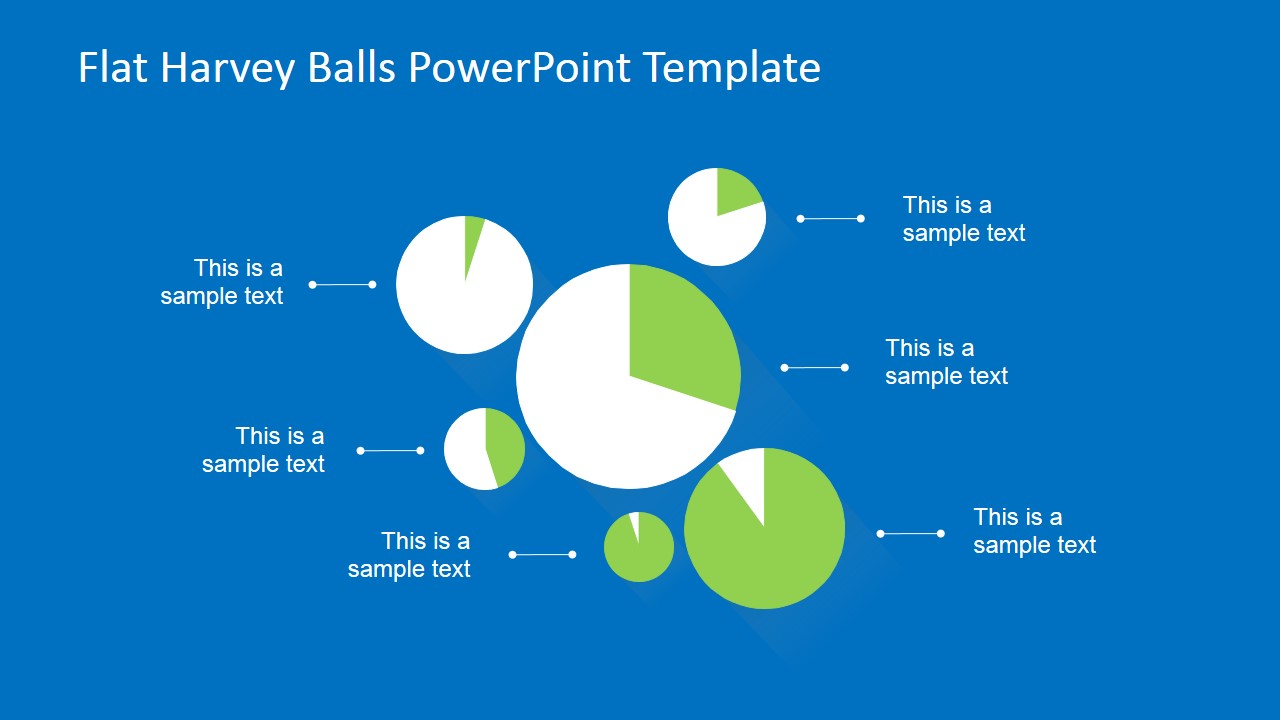 Harvey Ball Pie Chart Layout for PowerPoint