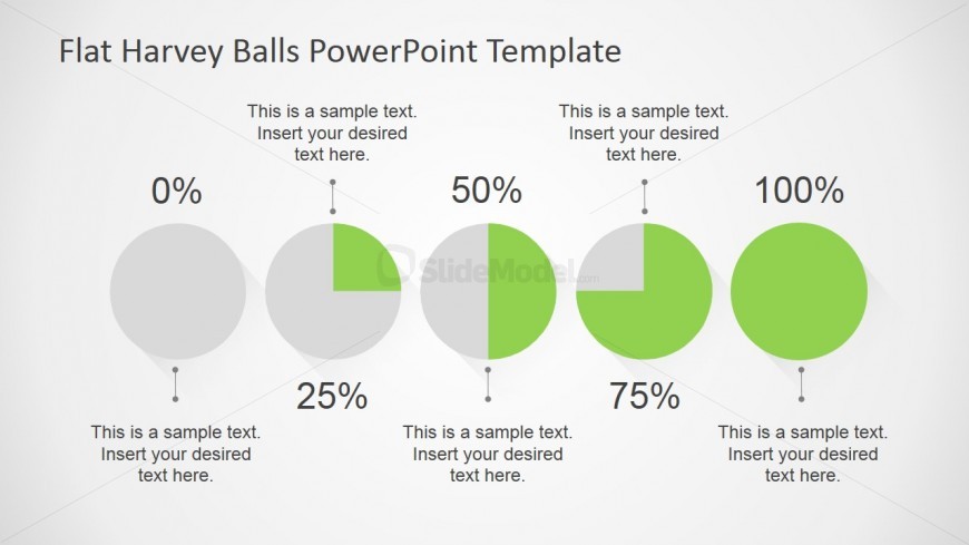 Harvey Ball Pie Chart Graphics for PowerPoint