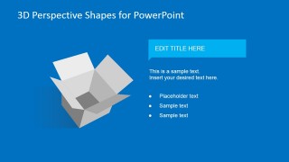 3D Shipping Box Clipart for PowerPoint