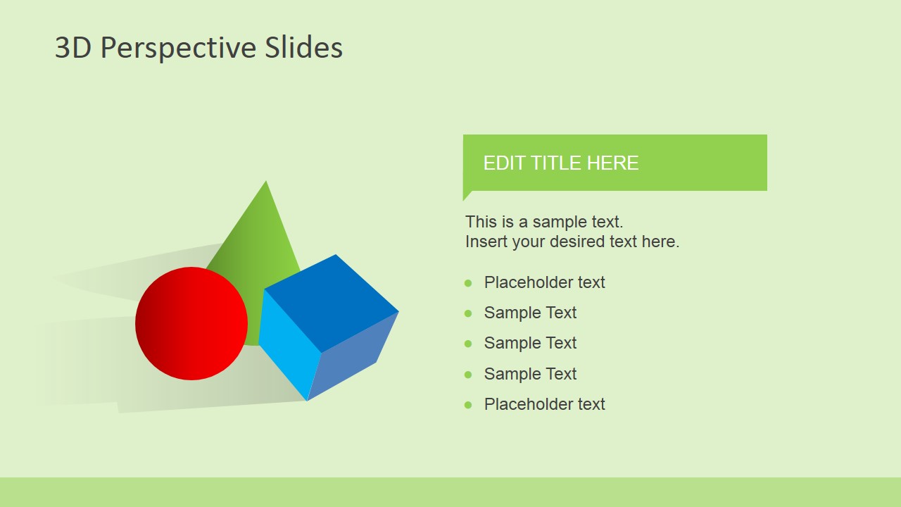 Colorful 3D Shapes for PowerPoint