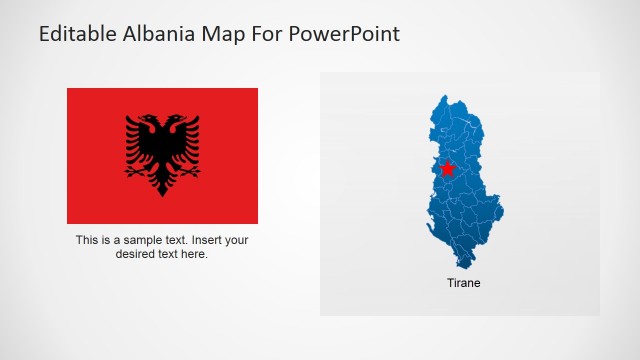 Geographical PowerPoint Design for Albania