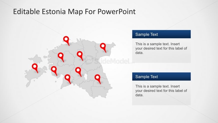 PPT Political Map of Estonia