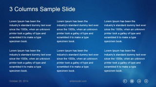 3 Columns Metro UI Slide Design
