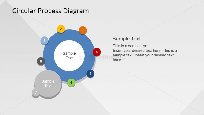 Procedure Presentation in Circle PowerPoint Template
