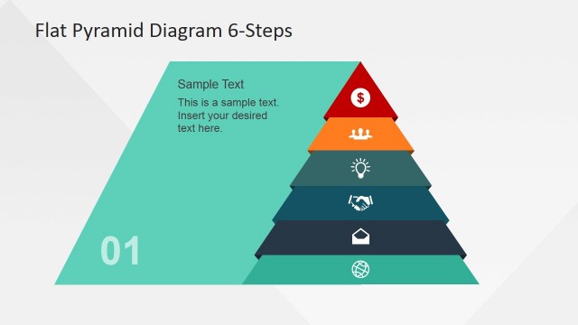 Bottom Layer Emphasized Pyramid Diagram