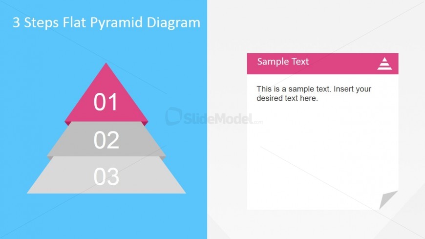 3 Steps Diagram Pyramid First Step Described