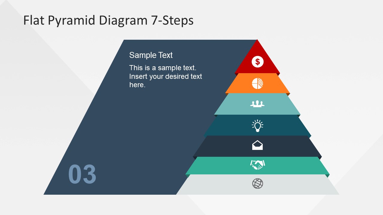 Pyramid Diagram 3d Segmented Pyramid Chart Template Pyramid
