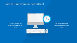 Computer Shape for PowerPoint & Clock