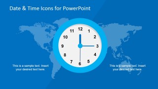 World Map Time Management Slide Design