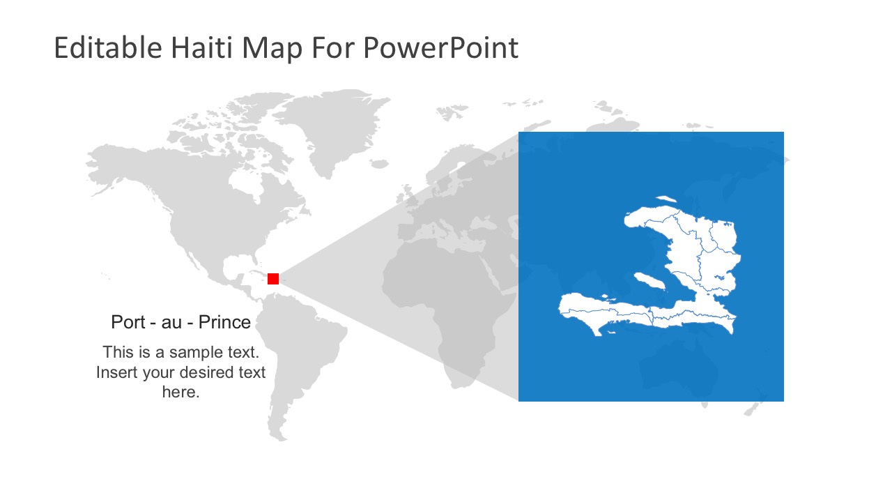 Haiti PowerPoint Map Slide Presentation