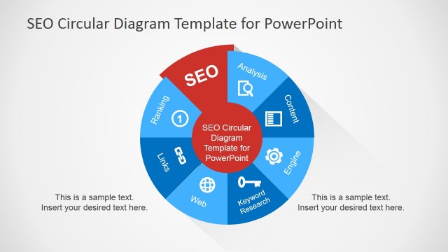SEO Circular Diagram Template for PowerPoint