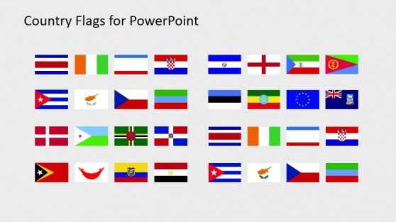 Country Flags Clipart for PowerPoint (C to D)