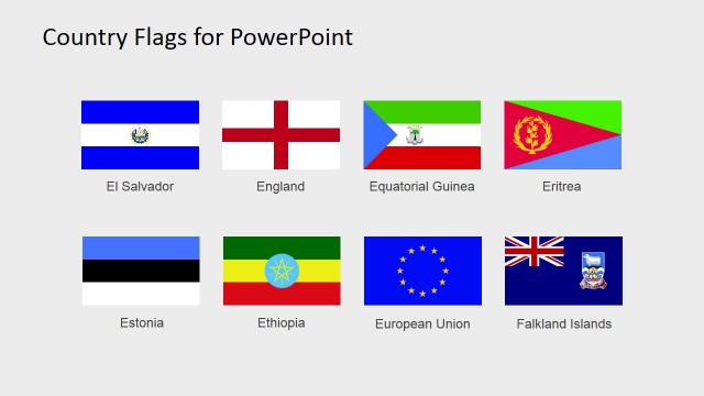 Flags of the World PowerPoint Shapes