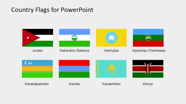 Professional Flags PowerPoint Shapes