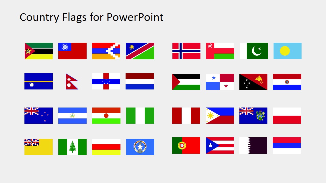 Country Flags Clipart For Powerpoint M To R Slidemodel