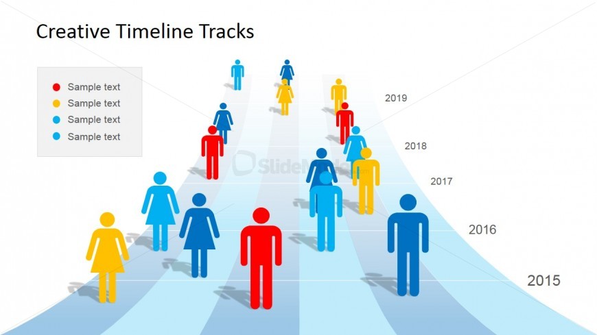 People & Timeline Clipart for PowerPoint