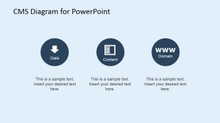 Data, Content and Domain PowerPoint Slide
