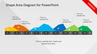 Animated Infographics Data Area Chart Slide