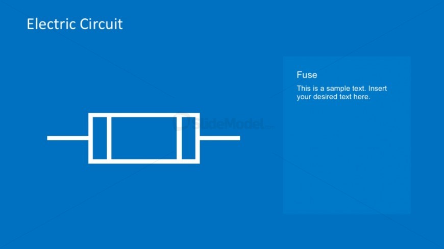 PPT Template Fuse Element Electric Circuit Diagram