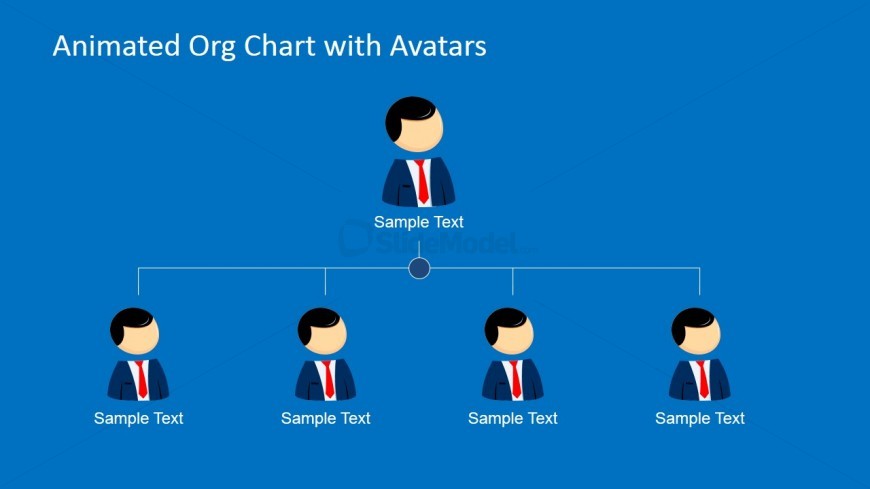 2 Level Organization Chart Slide