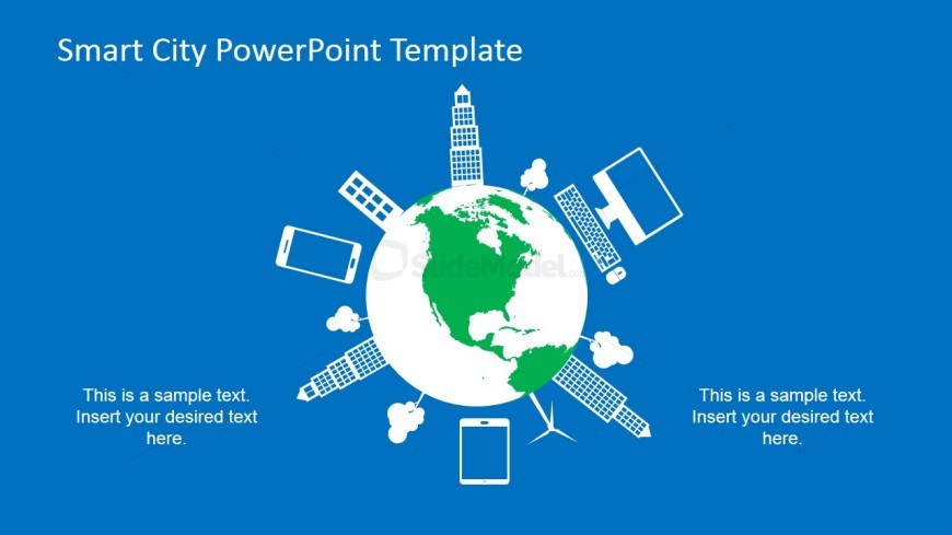 PowerPoint Slide About Smart Devices Around the Globe