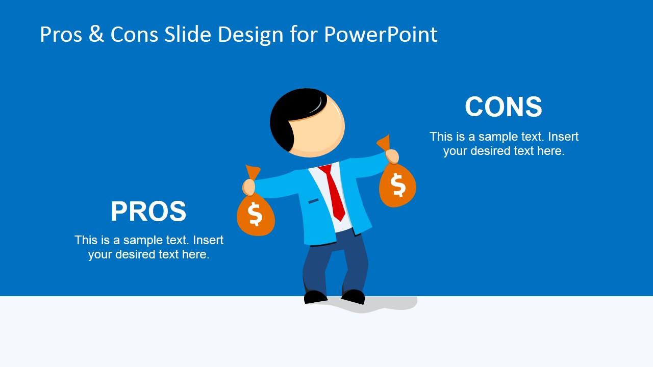 Pros & Cons PowerPoint Template - SlideModel benefits of process flow diagrams 