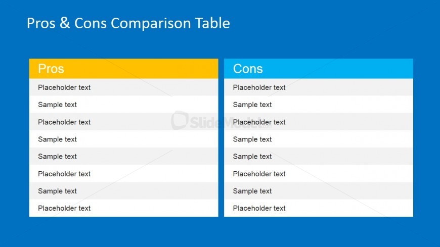 pros-cons-comparison-table-for-powerpoint-slidemodel