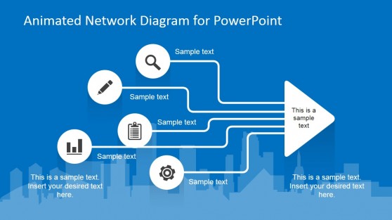Animated Network Diagram PowerPoint Template