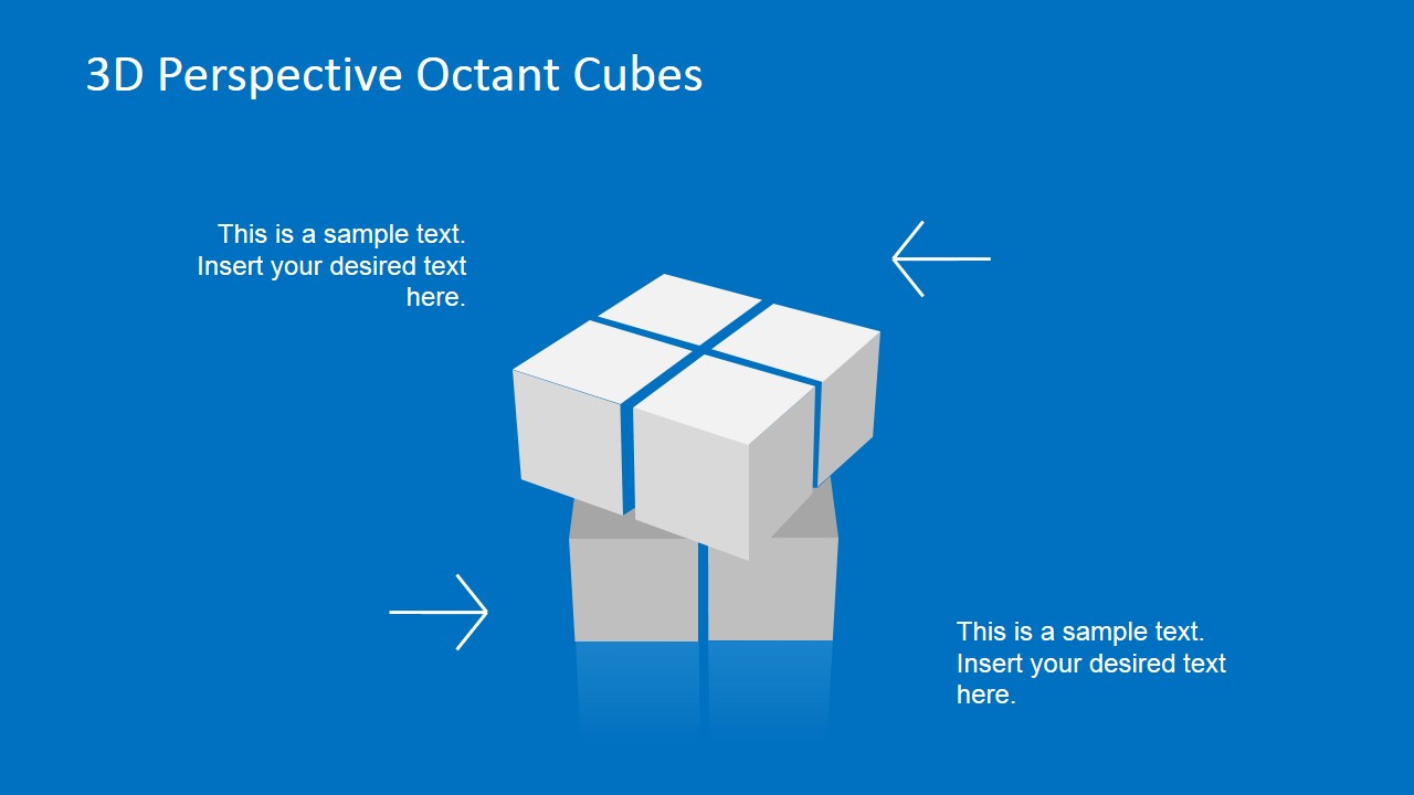 3 Dimensional Cube PowerPoint Slide 

