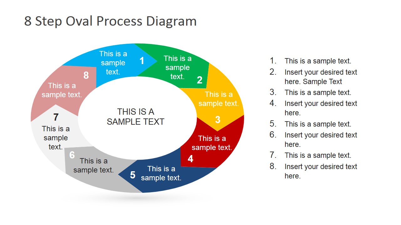 8 Steps Oval Process Diagram for PowerPoint - SlideModel