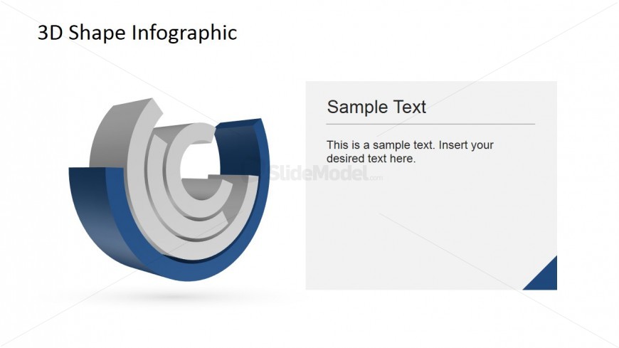PowerPoint 3D Cylindrical Diagram with Fourth Layer Highlighted