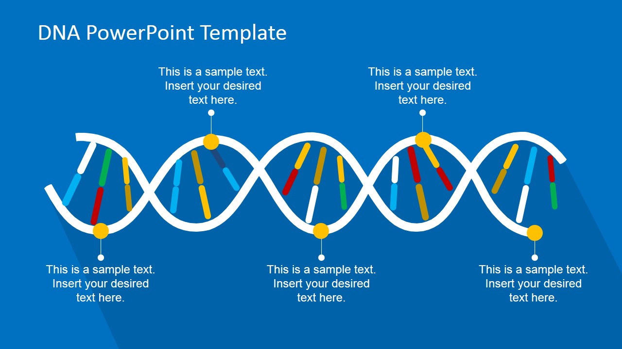 DNA Strands PowerPoint Template SlideModel